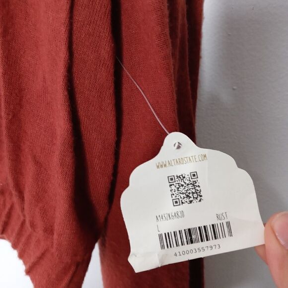 Altar's burnt orange blouse size large - Picture 4 of 8